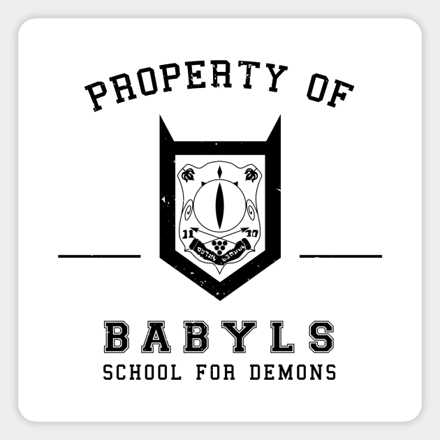 Property of Babyls School for Demons - Inverted Magnet by CCDesign